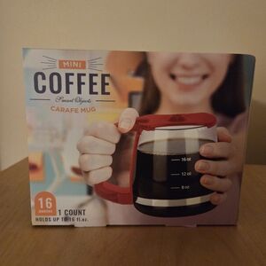 Festive Voice Mini Coffee Carafe Mug NWT